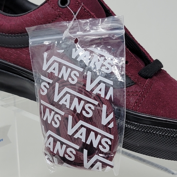 VANS Old Skool PopCush Burgundy Skateboarding Sneakers Men's Size 4.5 New - Picture 8 of 13